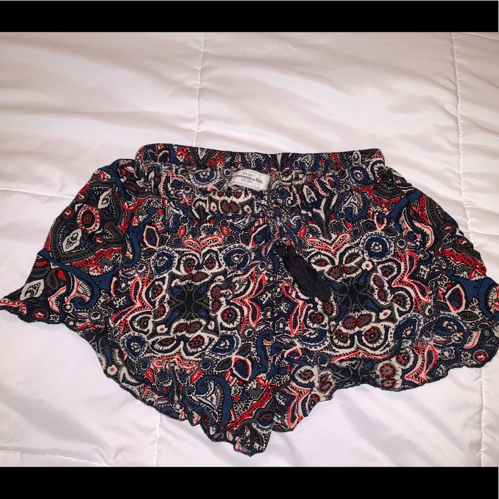 A&F boho print shorts